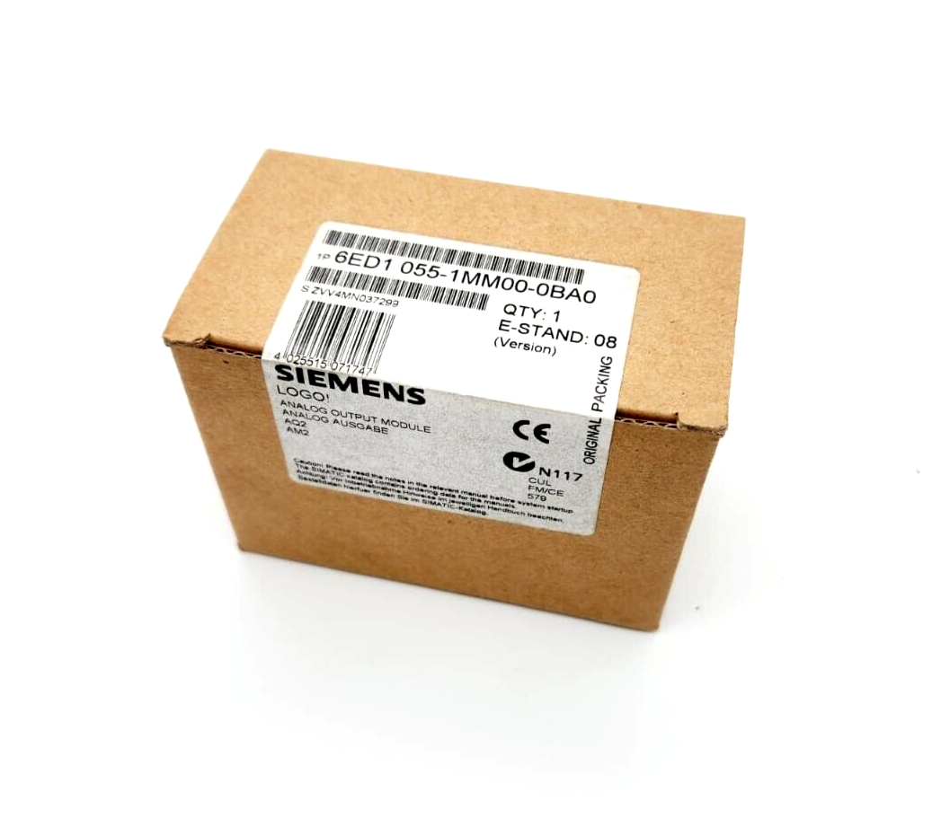 Siemens 6ED1055-1MM00-0BA0, LOGO! AM2 AQ Erweiterungsmodul, DC 24V, 2AA, 0-10V - A&T Onlineshop