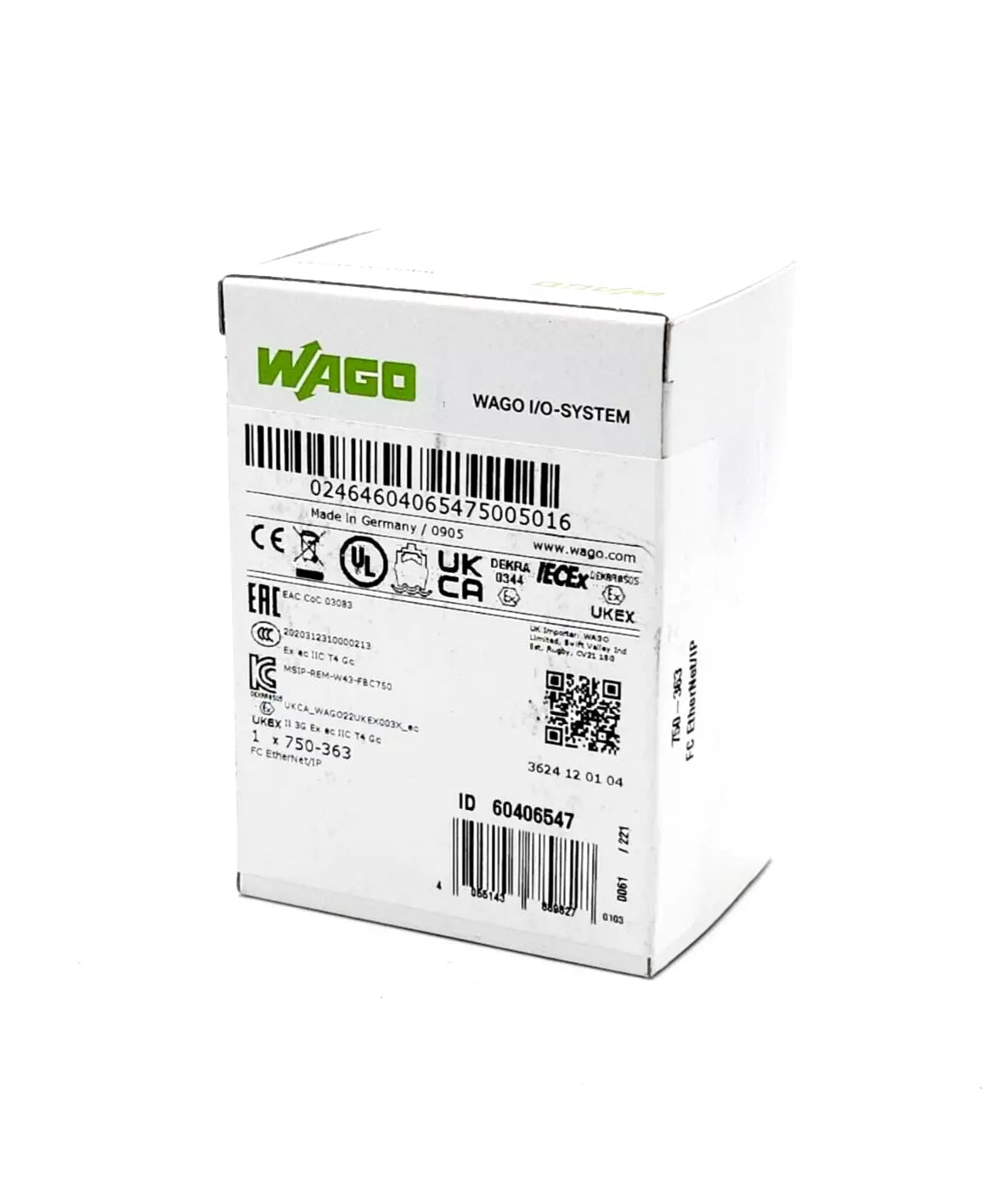 Wago 750-363 Feldbuskoppler EtherNet/IP 4. Generation ECO