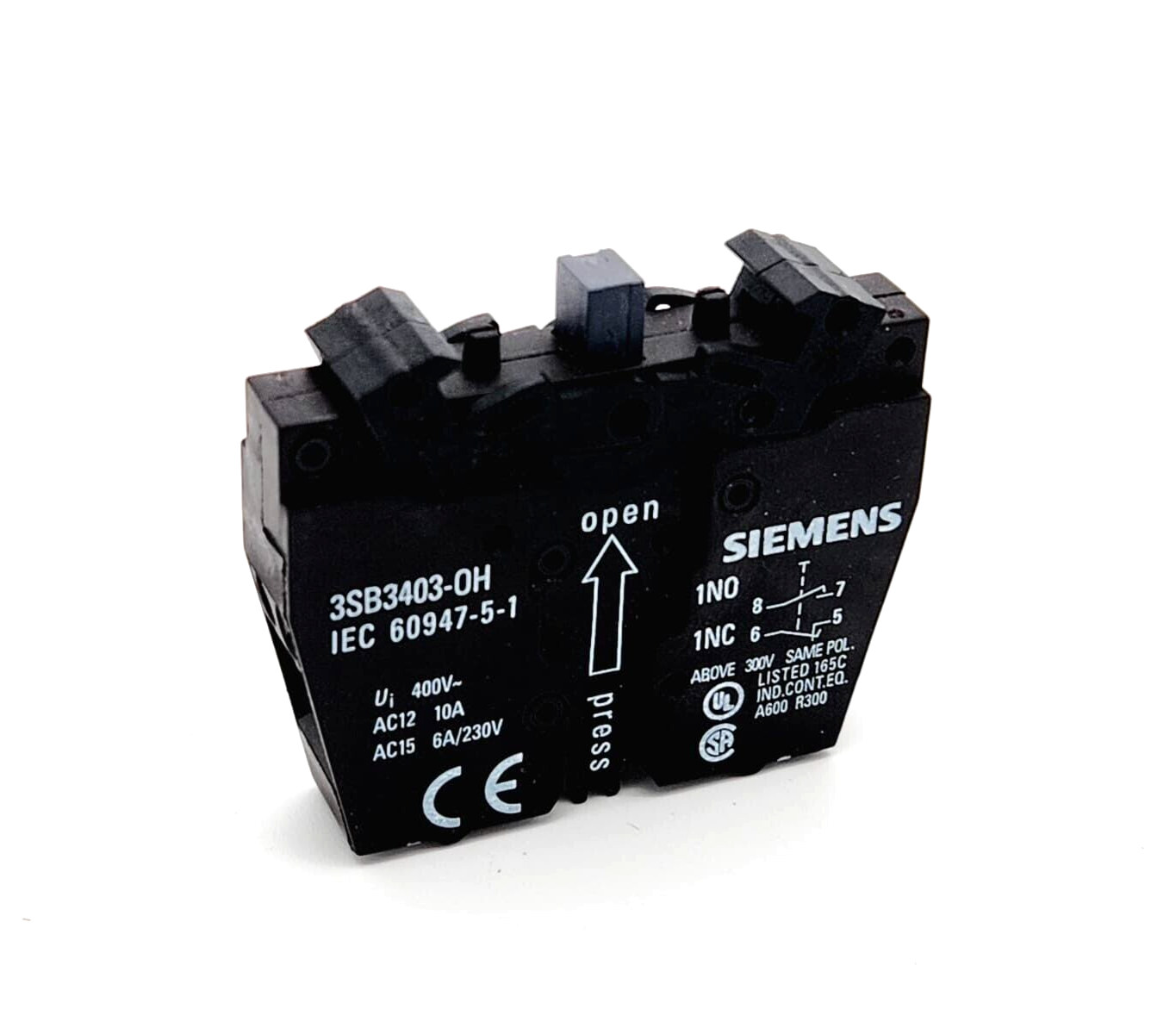 Siemens 3SB3403-0H Schaltelement mit 2 Schaltgliedern 1S - A&T Onlineshop