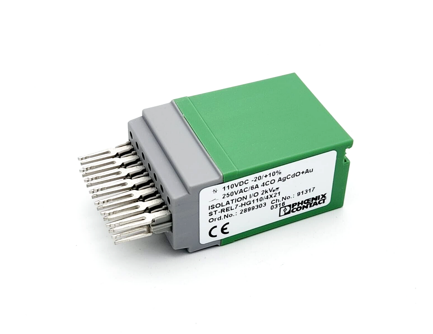 Phoenix Contact 2899303 Relaisstecker, ST-REL7-HG110/4X21 - A&T Onlineshop