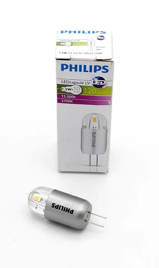 Philips 9290012443 LEDcapsuleLV Stiftsockellampen 39x14mm 12V 1.2-10W G4 - A&T Onlineshop