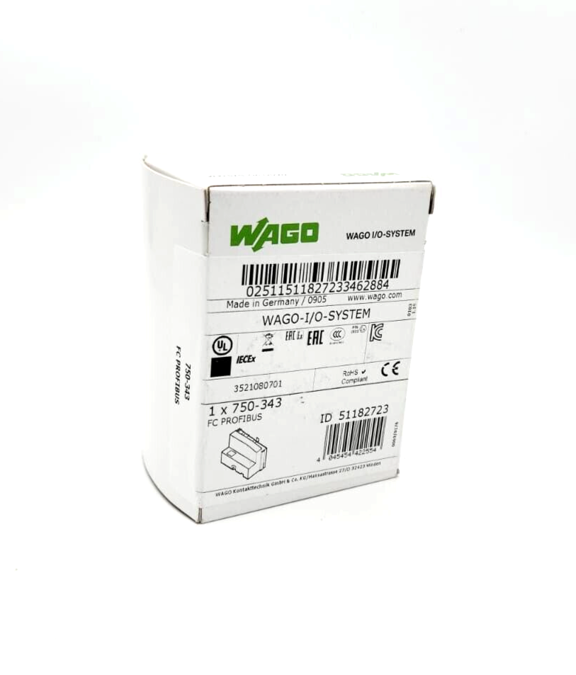 Wago 750-343 Feldbuskoppler PROFIBUS DP 12 MBd ECO - A&T Onlineshop