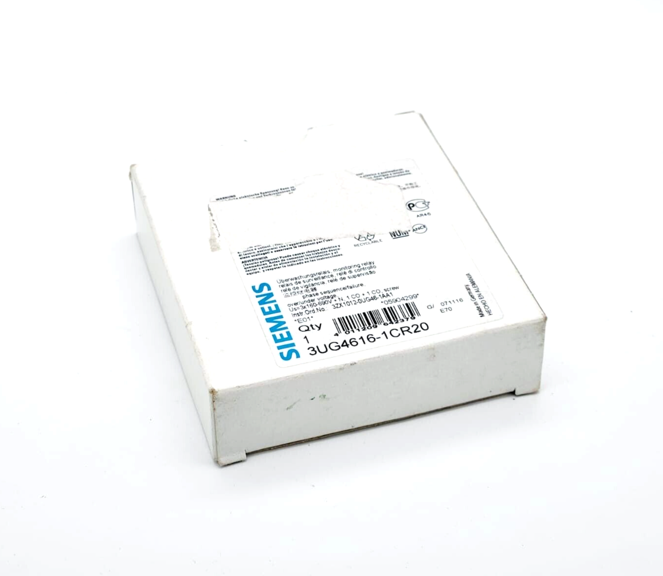 Siemens 3UG4616-1CR20 Digitales Überwachungsrelais für 3-Phasen - A&T Onlineshop