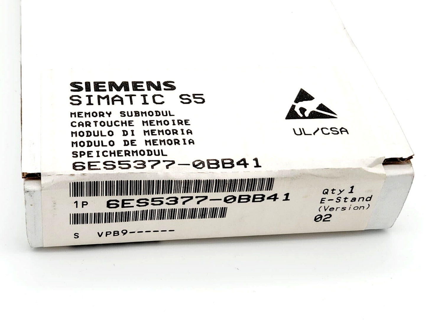 Siemens 6ES5377-0BB41 SIMATIC S5 Memory Submodul Spreichermodul - A&T Onlineshop