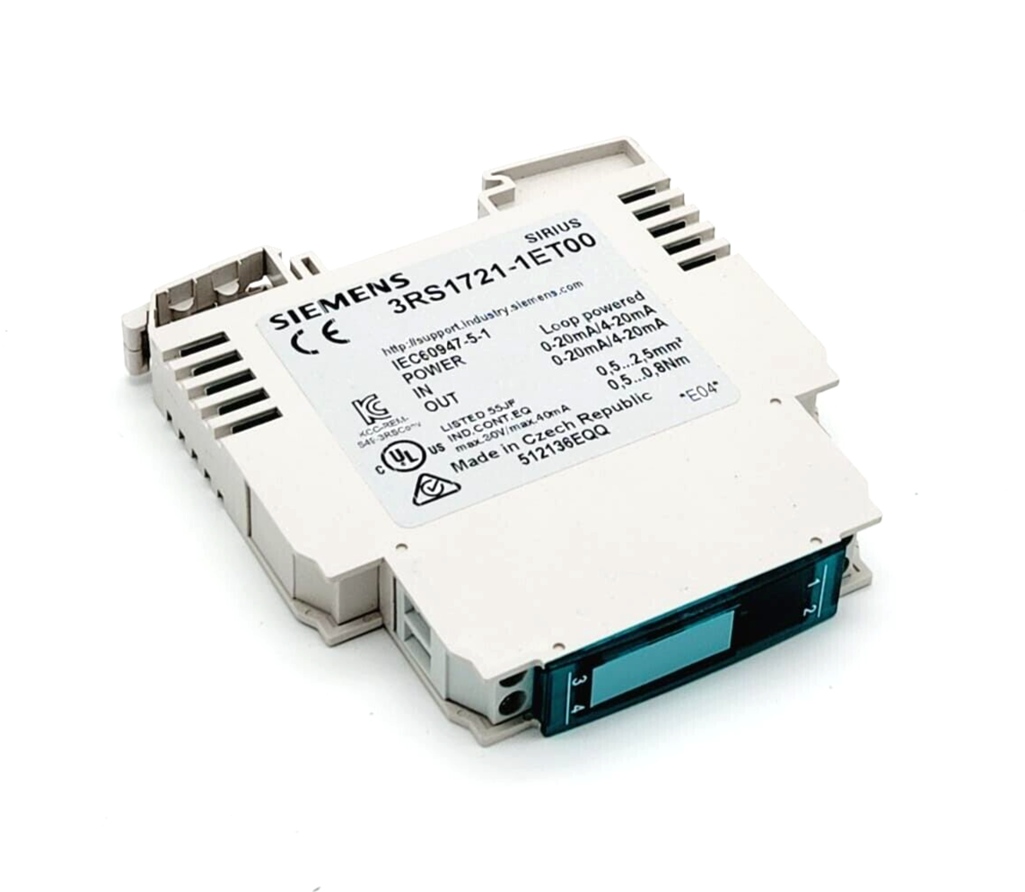 Siemens 3RS1721-1ET00 Schnittstellenwandler Passivtrenner, 1-kanalig - A&T Onlineshop