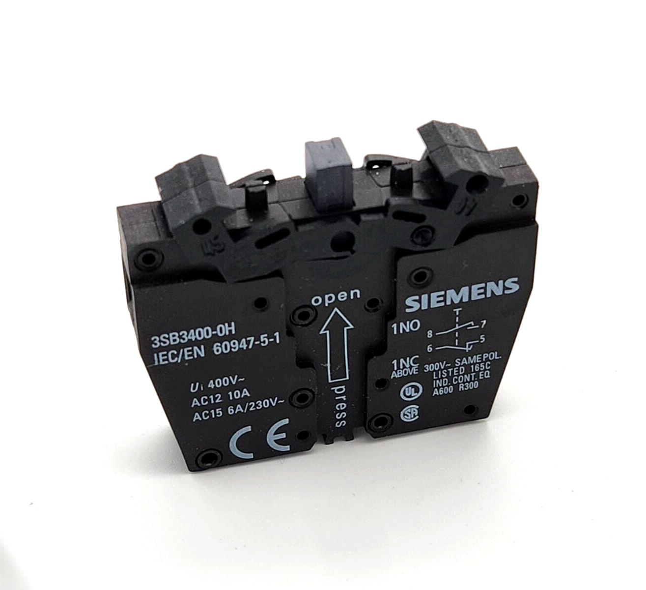 Siemens 3SB3400-0H Schaltelement mit 2 Schaltgliedern, 1S+1OE, nachheilend - A&T Onlineshop