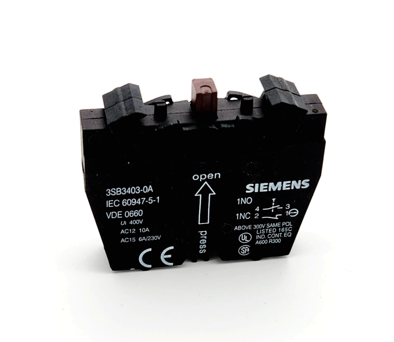 Siemens 3SB3403-0A Schaltelement mit 2 Schaltgliedern, 1S+1OE - A&T Onlineshop