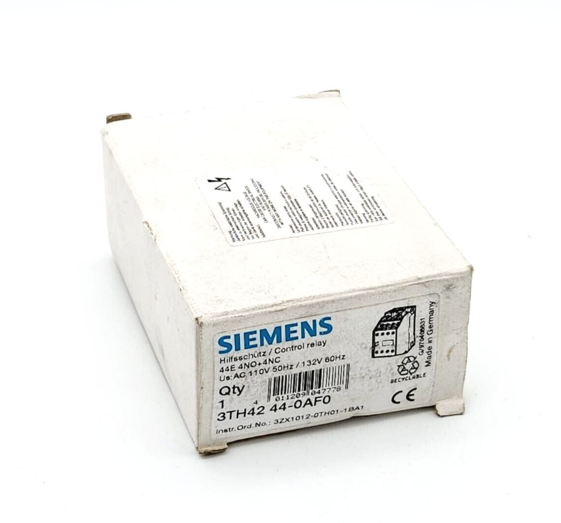 Siemens 3TH4244-0AF0 Hilfsschütz 44E, DIN EN50011, 4NO+4NC, Schraubanschluss - A&T Onlineshop