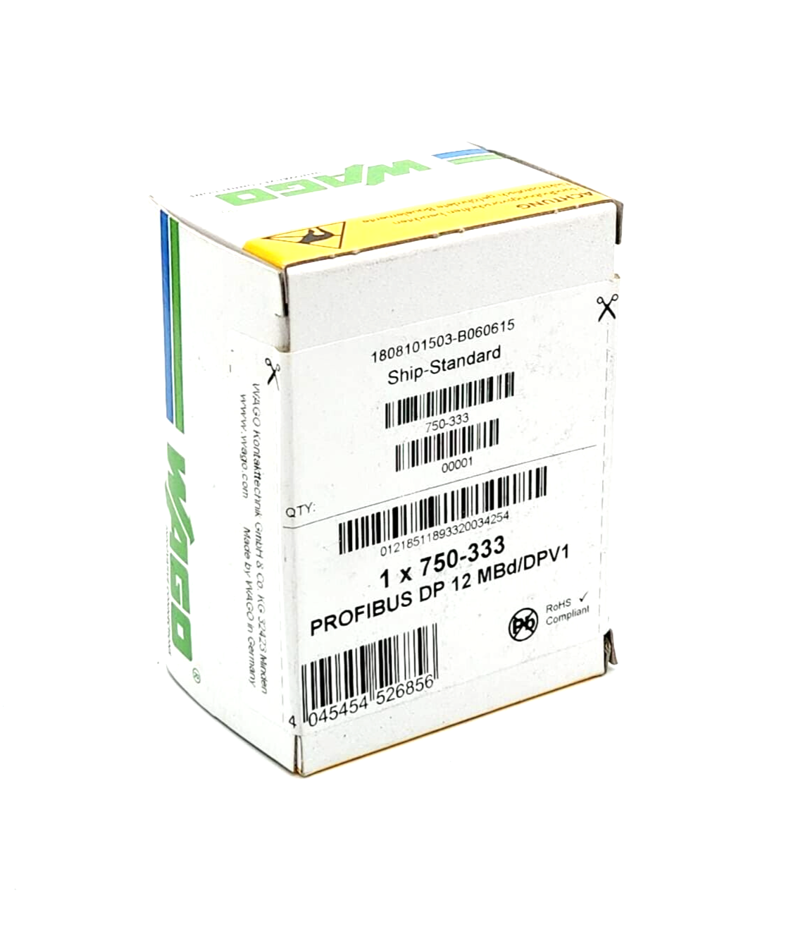 Wago 750-333 Feldbuskoppler PROFIBUS DP - A&T Onlineshop