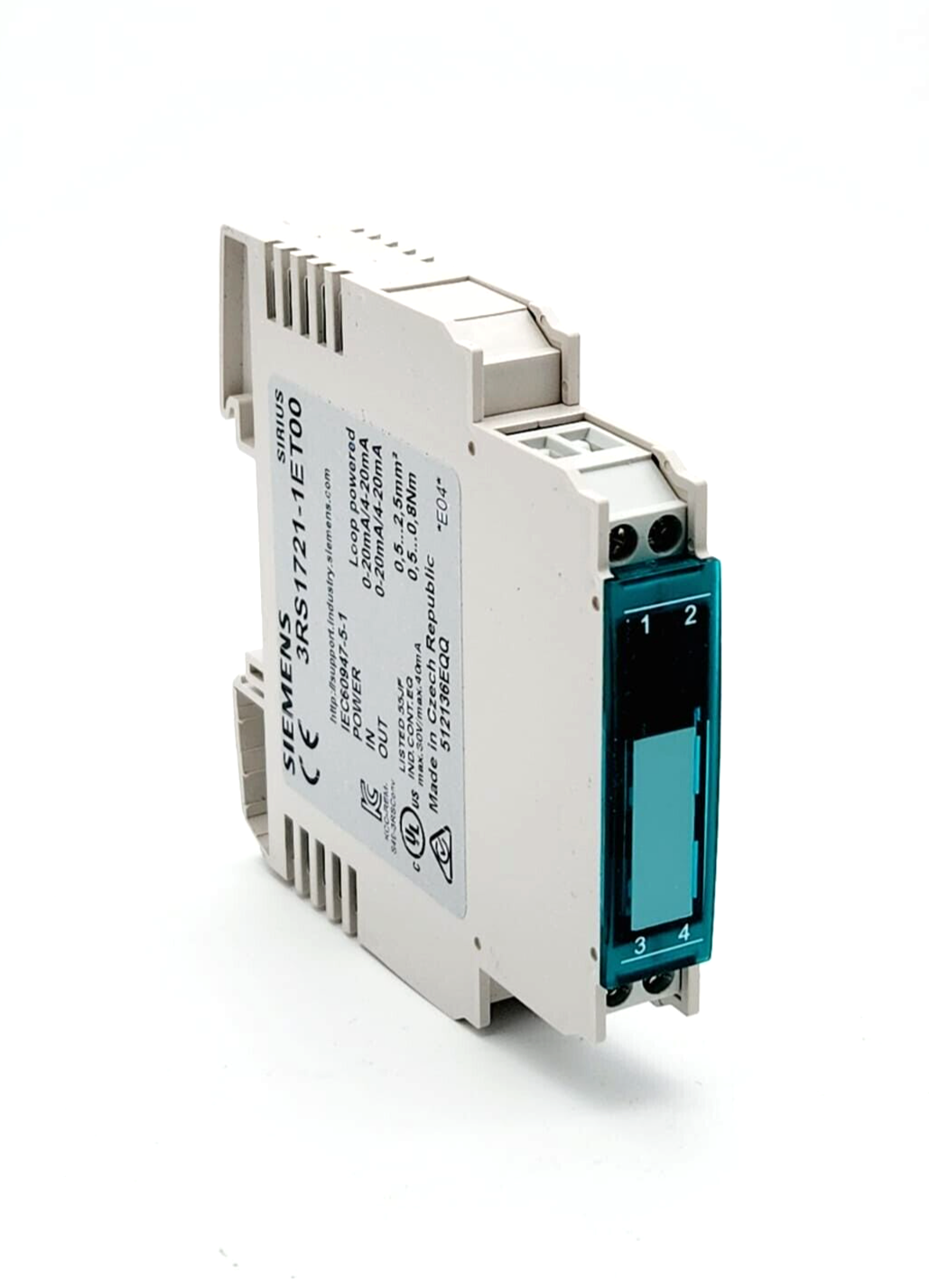 Siemens 3RS1721-1ET00 Schnittstellenwandler Passivtrenner, 1-kanalig - A&T Onlineshop