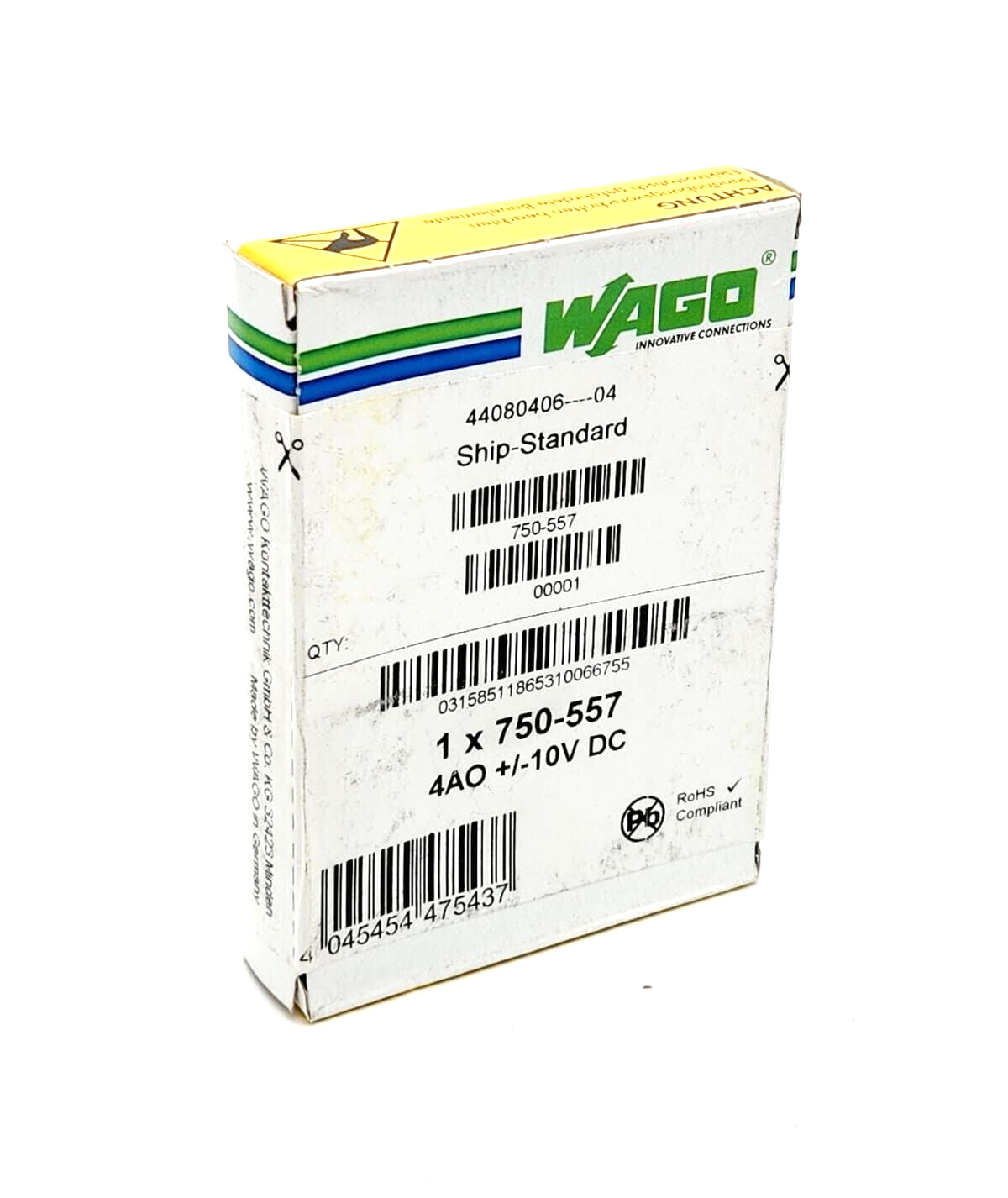 Wago 750-557 4-Kanal-Analogausgang DC ±10 V - A&T Onlineshop