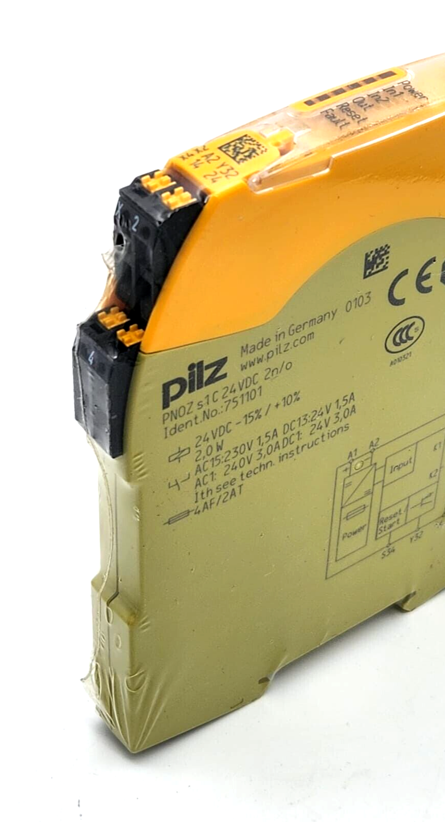 Pilz 751101 PNOZ s1 C Sicherheitsschaltgerät (standalone) 24VDC 2 n/o - A&T Onlineshop