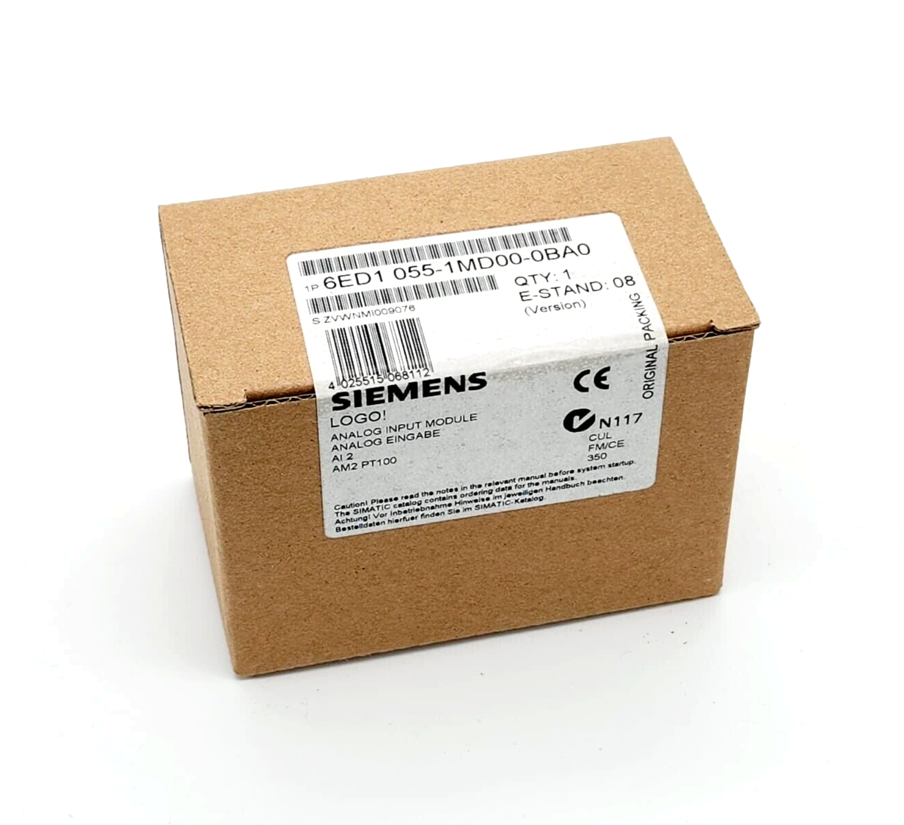 Siemens 6ED1055-1MD00-0BA0 LOGO! AM2 PT100 ERWEIT. MODUL - A&T Onlineshop