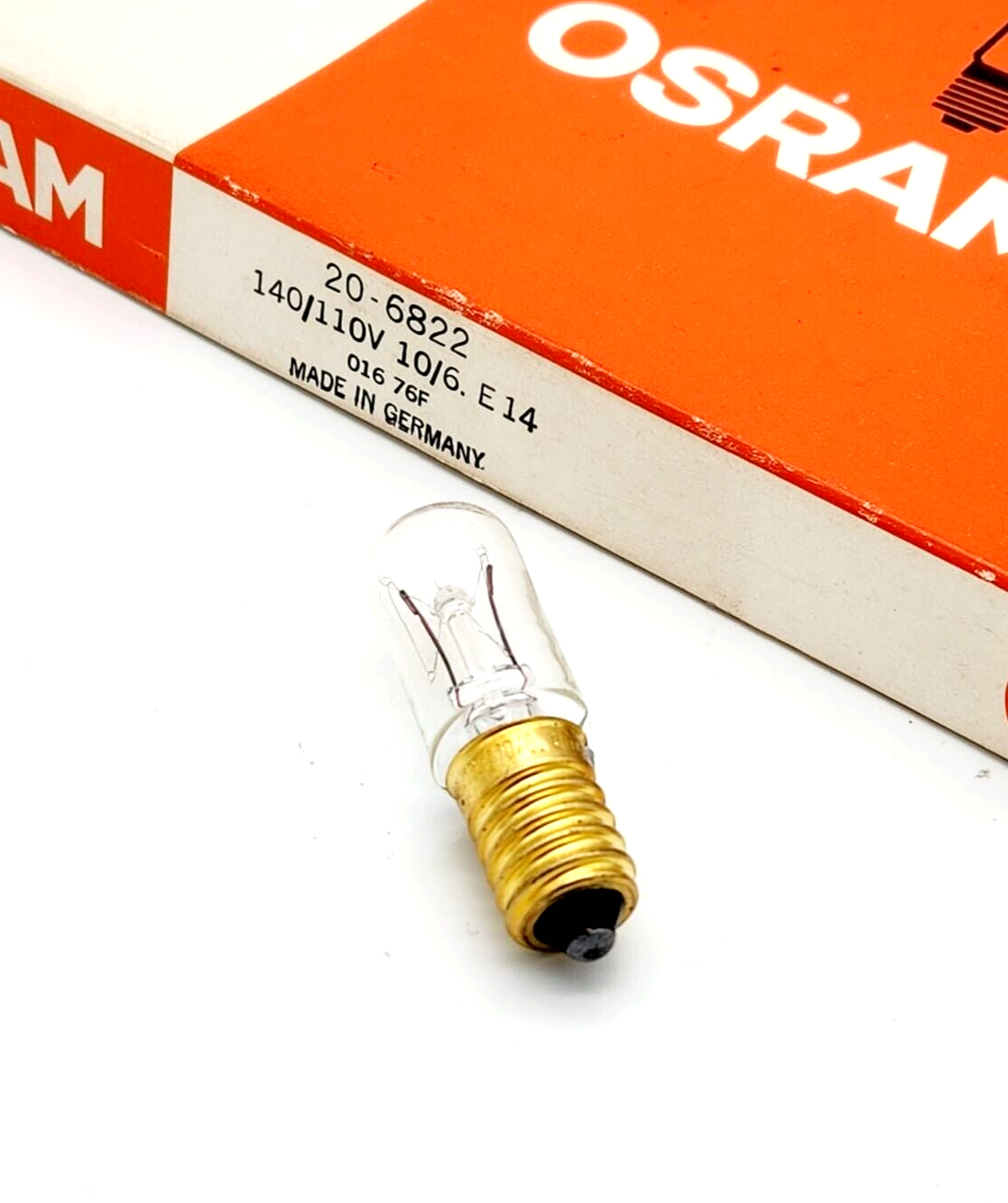 Osram 6822 Nähmaschinen-Glühbirnen 140/110V 6...10W 10/6. E14 - A&T Onlineshop