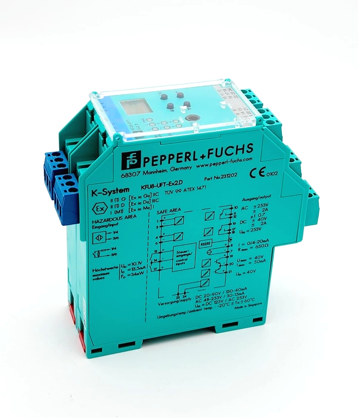 Pepperl+Fuchs 231202 KFU8-UFT-EX2.D, Frequenzmessumformer - A&T Onlineshop