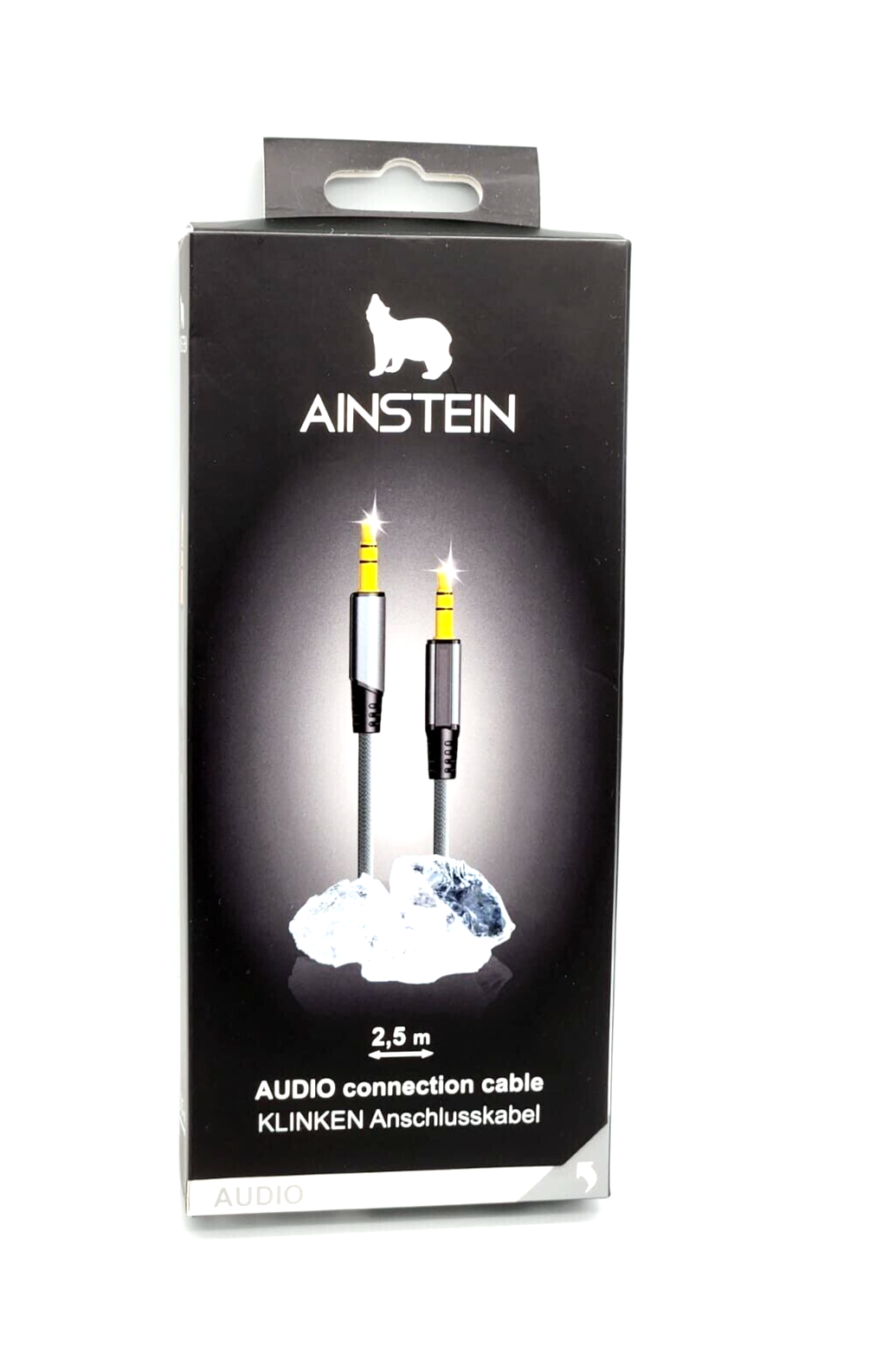 AINSTEIN Klinkenanschlusskabel 2,5m Klinkenstecker 3,5mm Mini Jack AUX 3,5mm - A&T Onlineshop