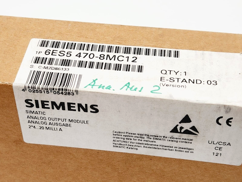 Siemens 6ES5470-8MC12 SIMATIC S5 Analogausgabe 470 - A&T Onlineshop