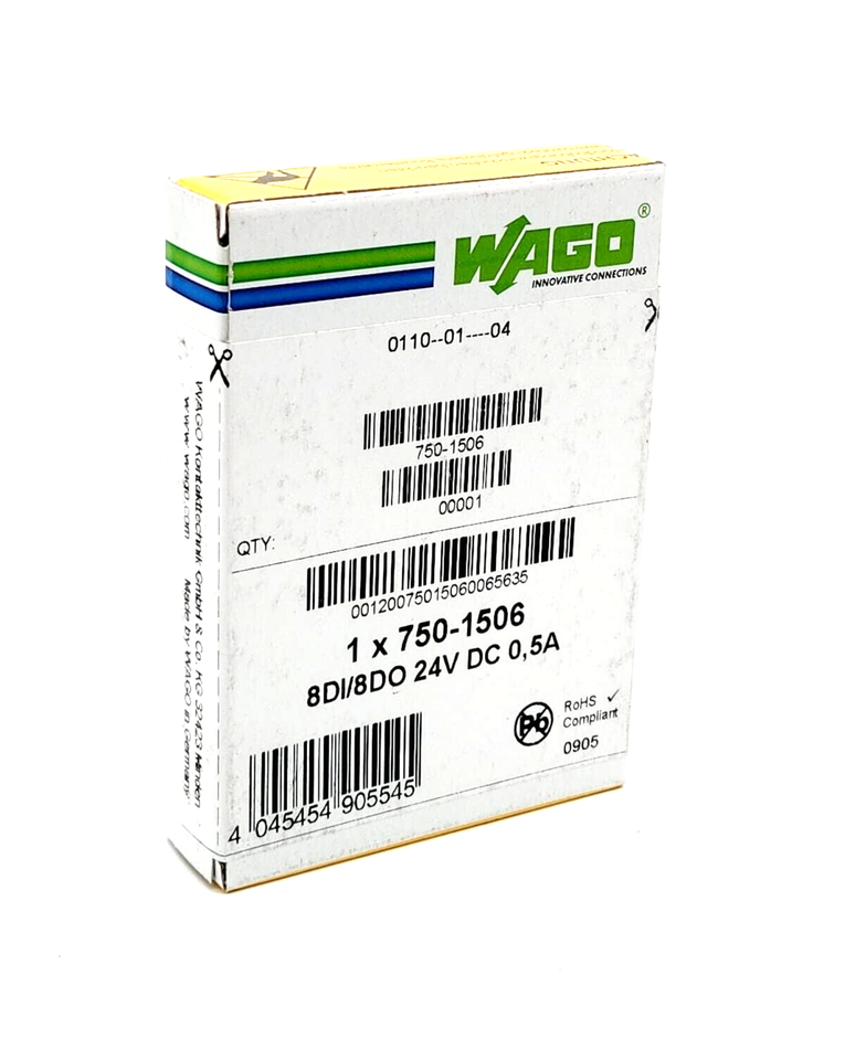 Wago 750-1506 DC 24 V 0,5 A 8-Kanal-Digitalein-/-ausgang - A&T Onlineshop