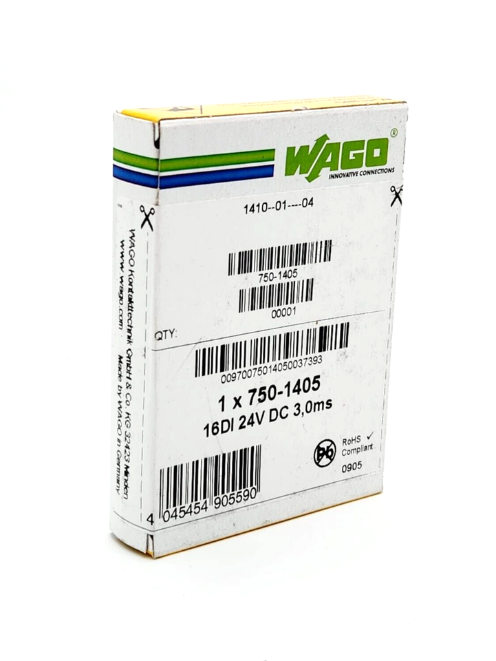 Wago 750-1405 DC 24 V 3 ms 16-Kanal-Digitaleingang - A&T Onlineshop