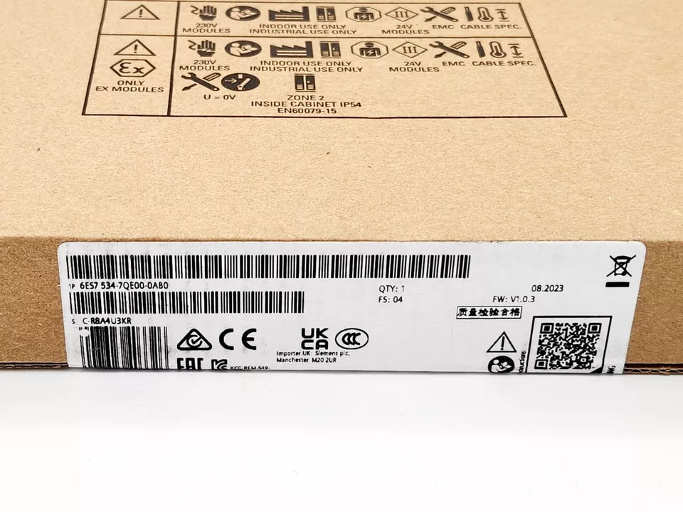 Siemens 6ES7534-7QE00-0AB0 SIMATIC S7-1500 ANALOGEIN-/Ausgabemodul