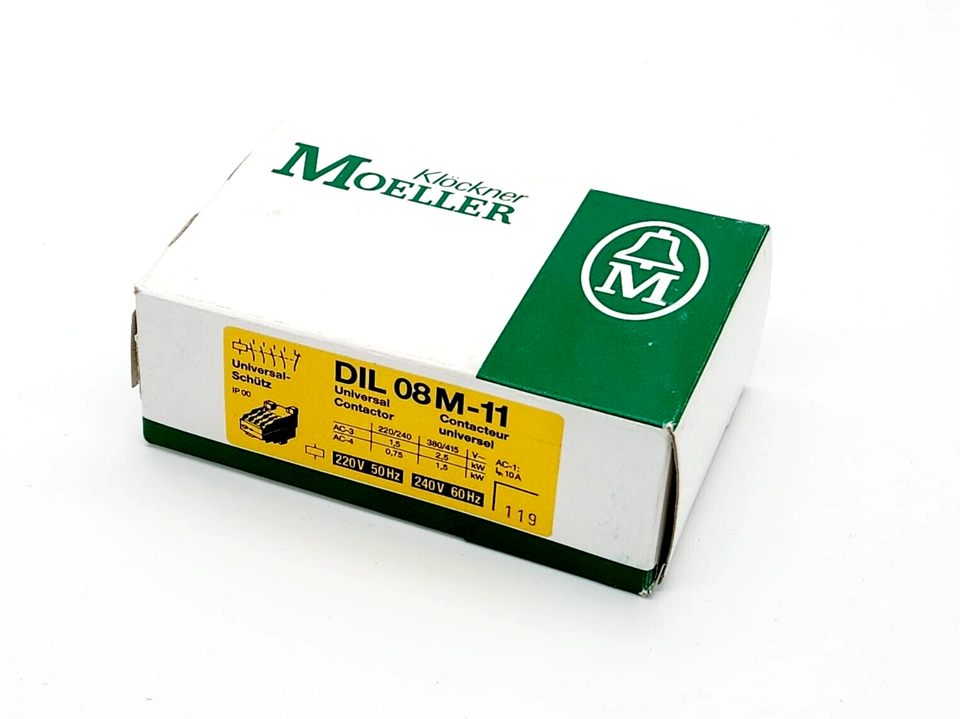 Moeller DIL08M-11 Universal-Schütz 10A 220V-50Hz 240-60Hz - A&T Onlineshop