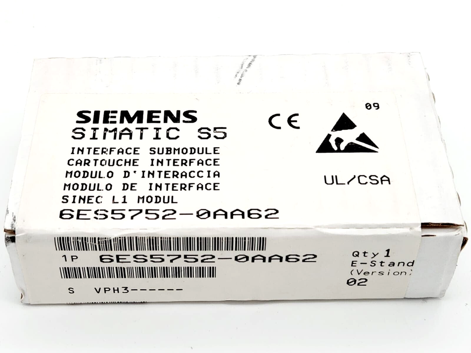 Siemens 6ES5752-0AA62 Simatic S5, Schnittstellenmodul für CPU 928B - A&T Onlineshop