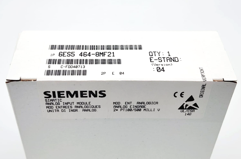 Siemens 6ES5464-8MF21 SIMATIC S5, Analogeingabe 464 - A&T Onlineshop