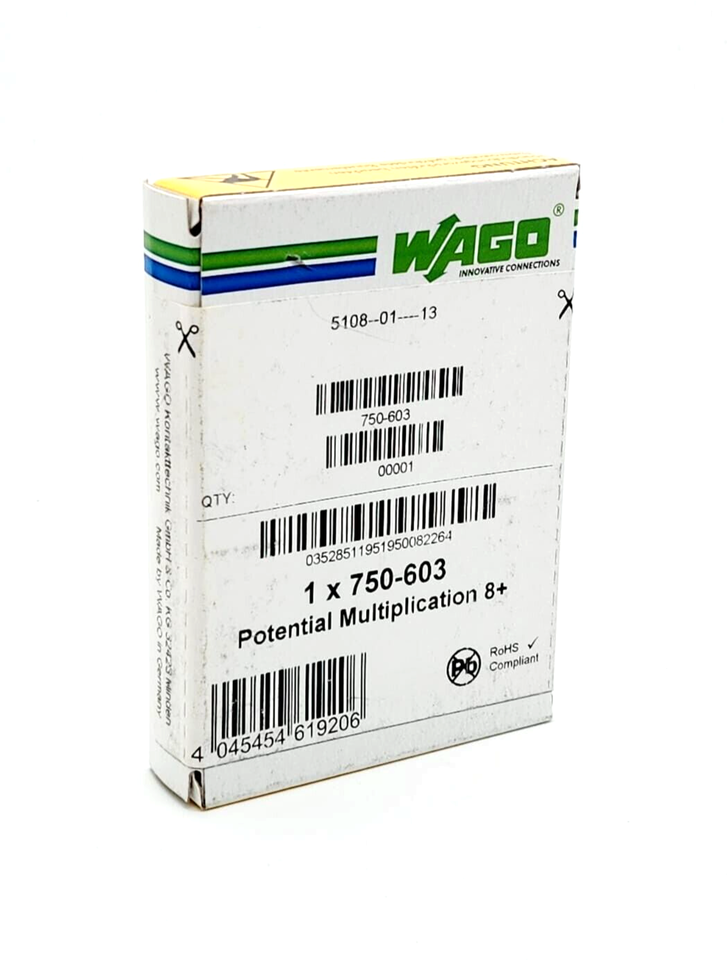 Wago 750-603 Potentialvervielfältigung 8-fach 24 V - A&T Onlineshop