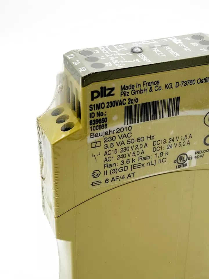 Pilz 839650 S1MO Temperaturüberwachungsrelais 230VAC 2c/o